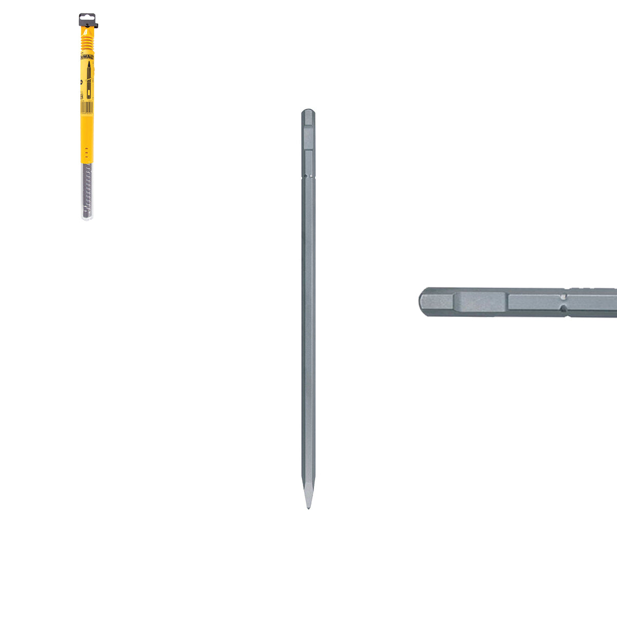 SDS-MAX POINTED, FLAT AND SPATULA chisels with 19mm HEX connection - DeWALT SDS-MAX POINTED, FLAT AND SPATULA chisels with 19mm HEX connection - DeWALT
